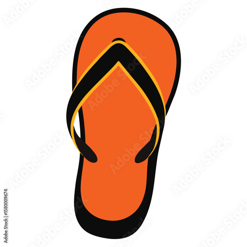 Flip-Flop Sandal Vector Icon

