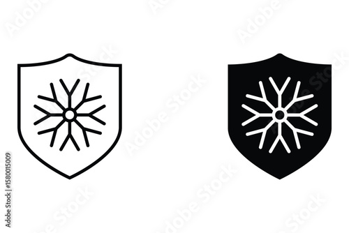 winter icon set. weather icon. eps vector