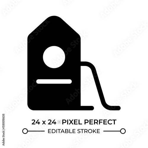 House sewerage system glyph ui icon. Residential drainage, plumbing. Home canalization, engineering. Black solid silhouette symbol vector. User interface element isolated, pixel perfect