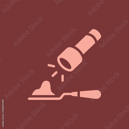 forensic science analysis icon illustration