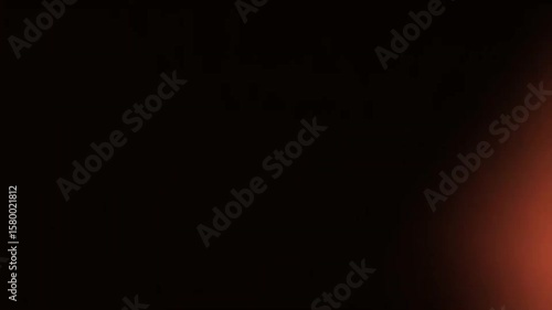 Birght orange light leak - slow lens glow