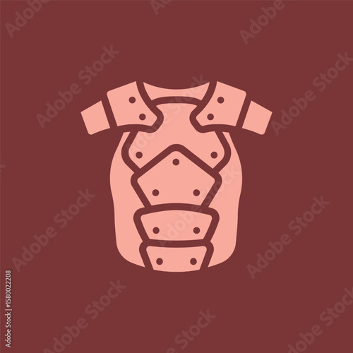 chestplate armor icon illustration