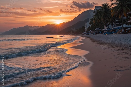 Serene Sunset Serenity at Hua Hin Beach Rhythms