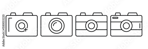 Camera icon vector. photo camera sign and symbol. photography icon. Vector illustration.