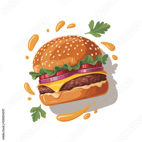 Juicy Cheeseburger A Delicious Culinary Masterpiece
