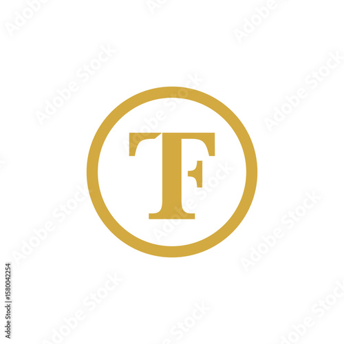 A circular logo featuring the stylized letters 'TF' in a gold color within a matching gold ring, conveying a sense of classic luxury.