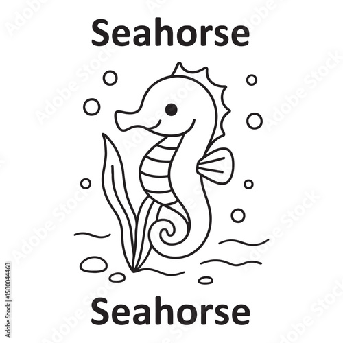 Cute Ocean Animals Vector Set And Underwater Sea Creatures Collection