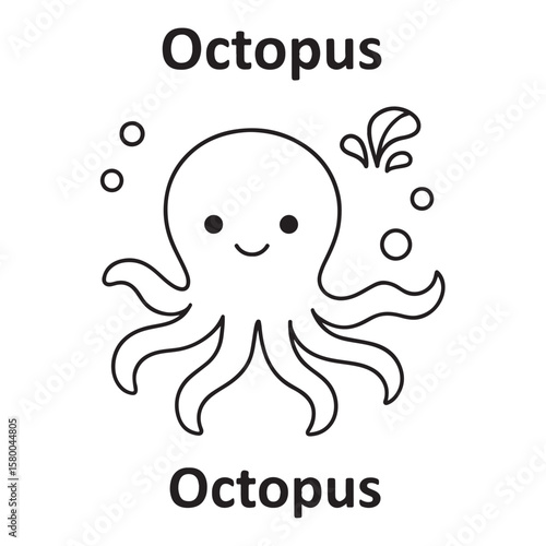 Cute Ocean Animals Vector Set And Underwater Sea Creatures Collection