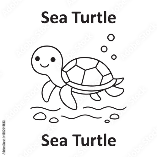 Cute Ocean Animals Vector Set And Underwater Sea Creatures Collection