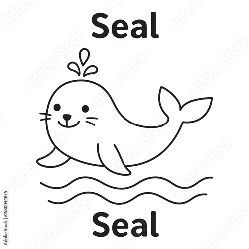 Cute Ocean Animals Vector Set And Underwater Sea Creatures Collection