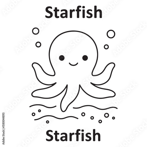 Cute Ocean Animals Vector Set And Underwater Sea Creatures Collection