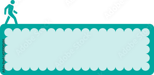 vector illustration of a name box