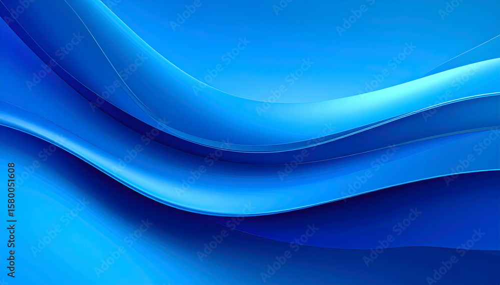 Fototapeta premium Abstract Blue Wave Background