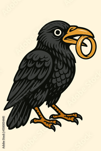 Raven from Slavic fairy tales