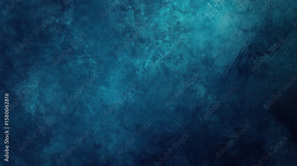 Fototapeta premium Deep teal textured background.