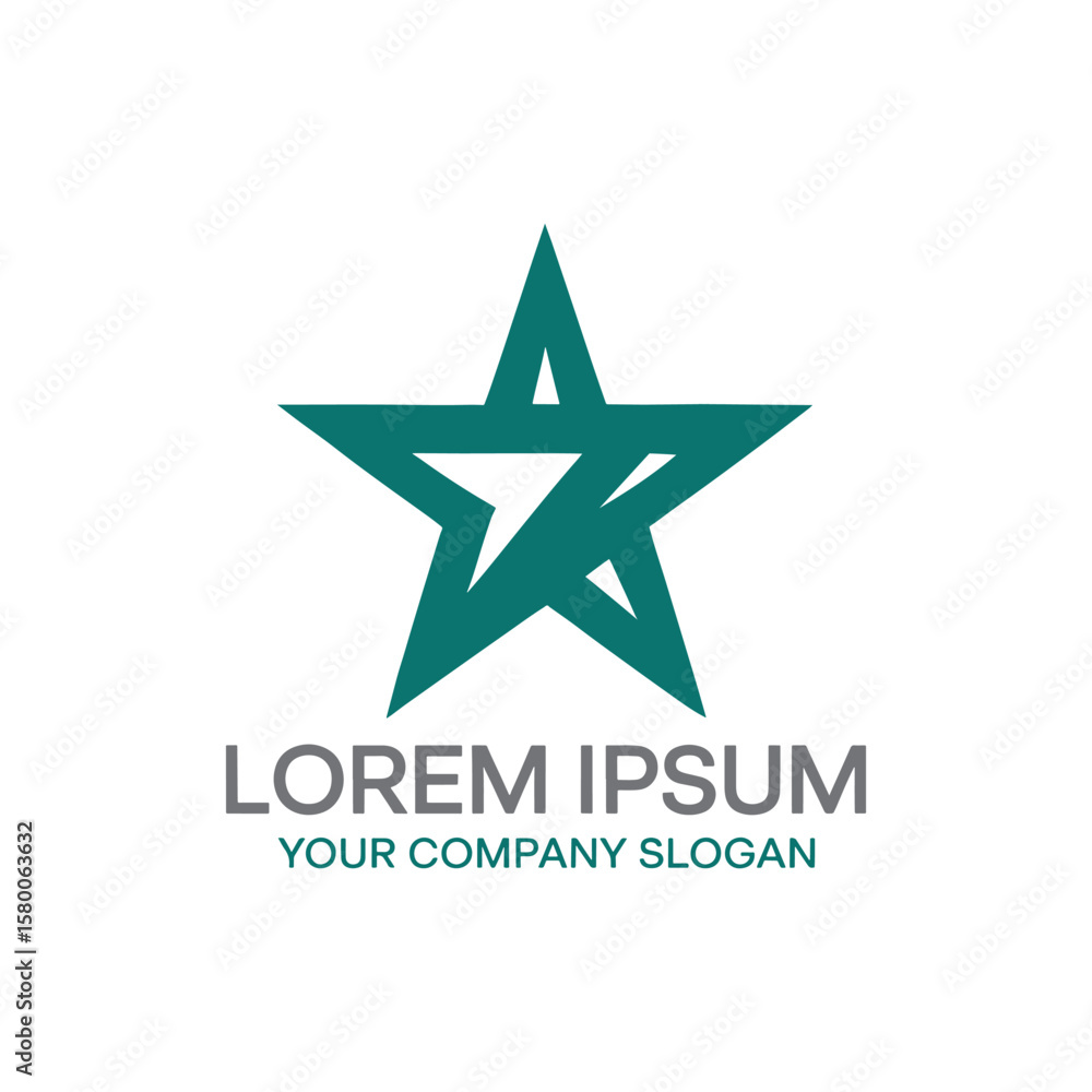 Obraz premium Unique star logo Modern and minimalist vector and abstract logo