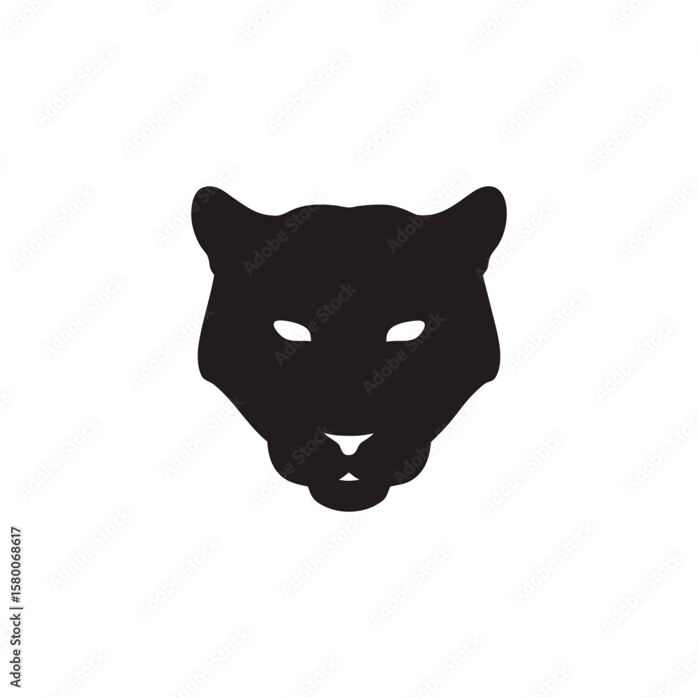 Tiger head silhouette, Tiger head Tiger head silhouette, Tiger head