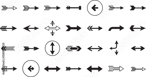 Vector icon set of airplanes and aviation symbols for web and travel design