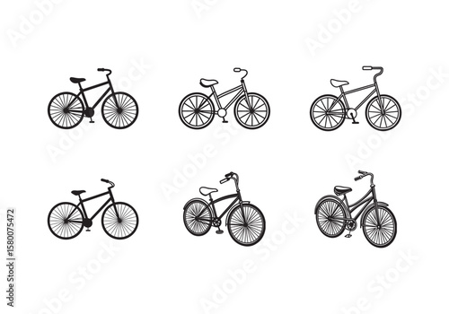 cruiser bicycle icon silhouette vector illustration