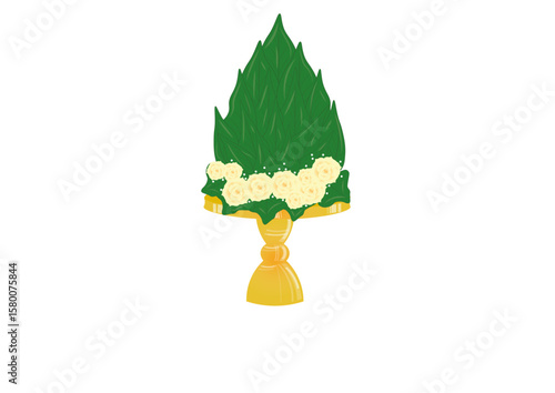 Malay traditional wedding element from betel called Sirih Junjung