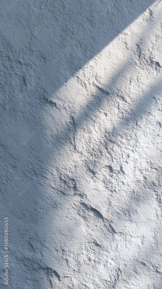 Obraz premium Textured Concrete Wall with Sunlight Shadow