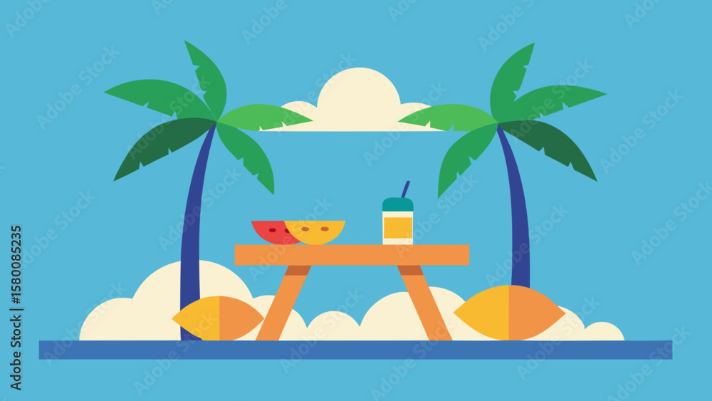 Obraz premium tropical beach scene