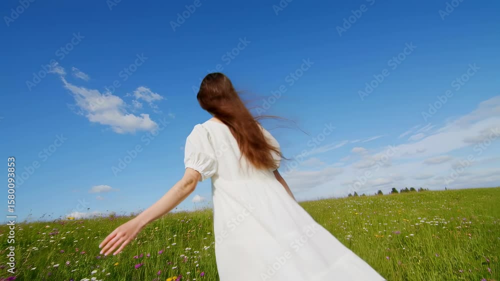 A figure moves freely across an open field beneath a bright sky, surrounded by soft clouds and lush grass. The moment feels light, serene, and full of natural energy and peaceful motion. A figure moves freely across an open field beneath a bright sky, surrounded by soft clouds and lush grass. The moment feels light, serene, and full of natural energy and peaceful motion.