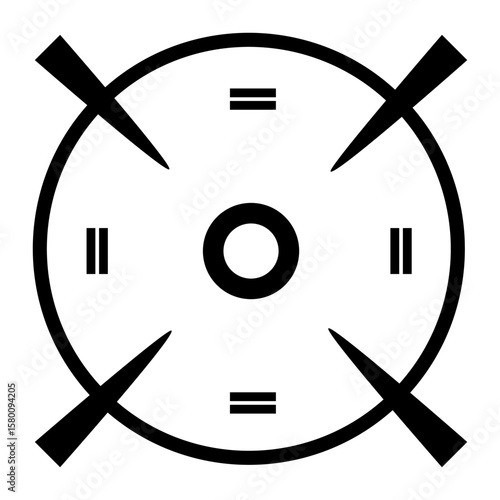 Crosshair vector icon. Aim illustration sign. Target symbol. optical sight web icon.