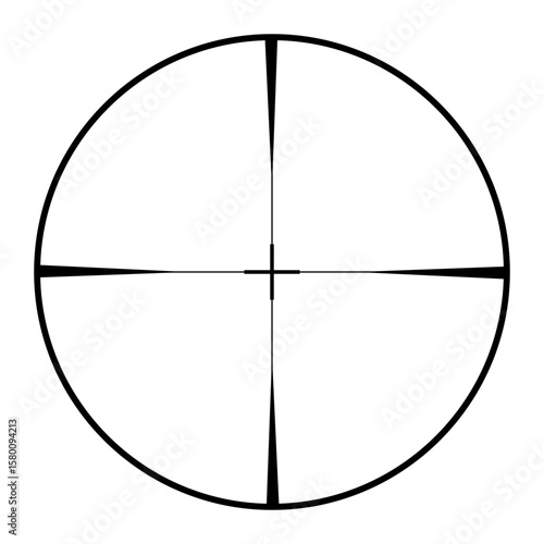 Crosshair vector icon. Aim illustration sign. Target symbol. optical sight web icon.