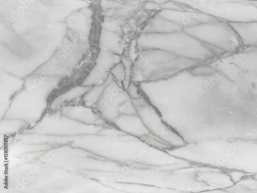 Elegant White Marble Texture with Luxurious Gray Veining