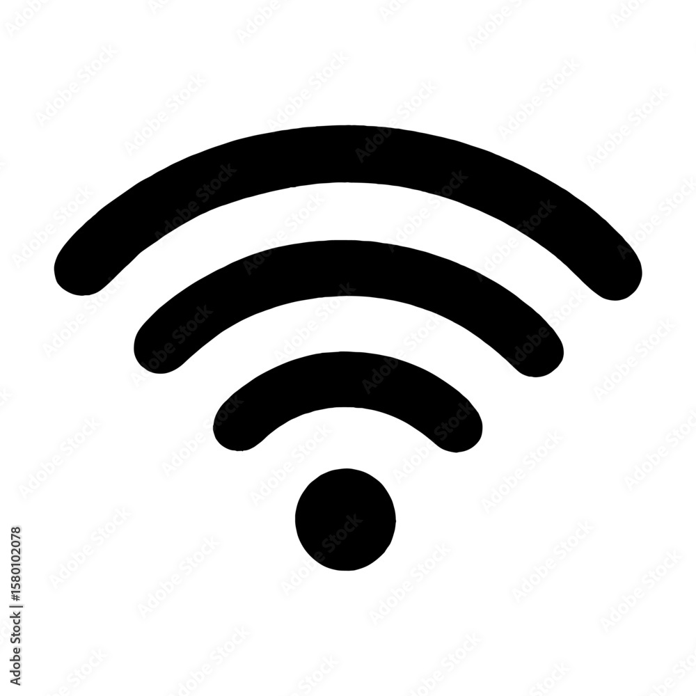 Wireless connectivity signal icon vector Wireless connectivity signal icon vector