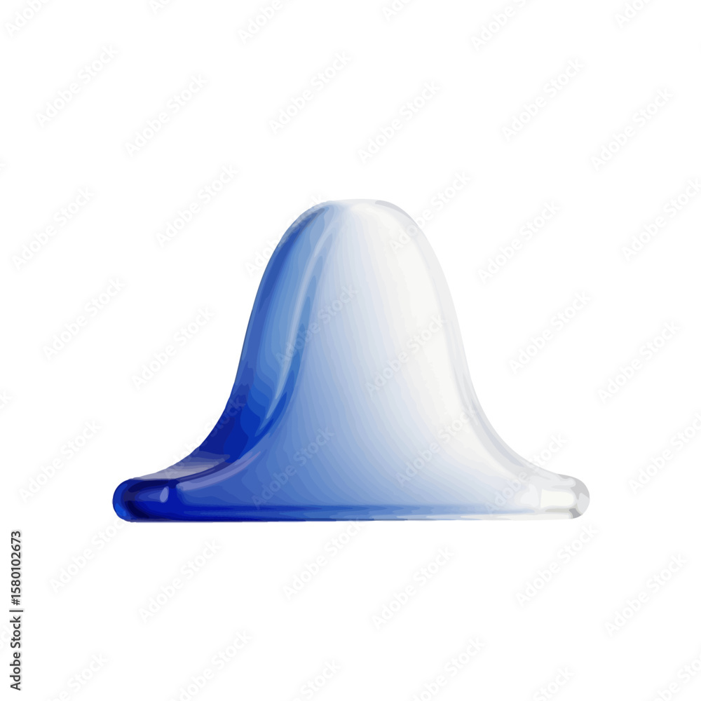 Fototapeta premium Abstract Blue Fluid Form with Gradient Hues