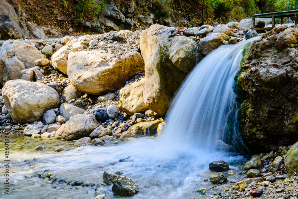Fototapeta premium Waterfall in a Goynuk canyon. Antalya province, Turkey