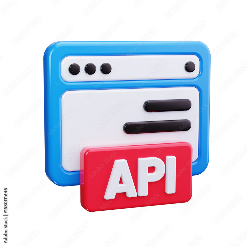 api 3d render icons api 3d render icons