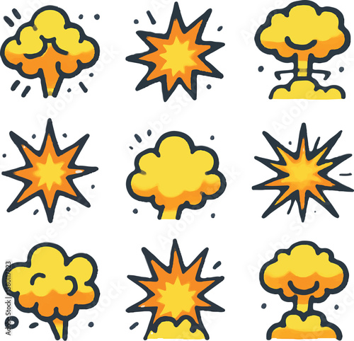 explosion vector art