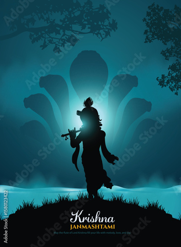 Dahi handi indian festival of lord shree krishna janmashtami. Creative vector illustration design.