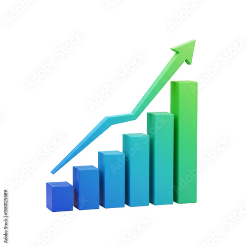 Free Download 3D Growth Chart Arrow Graph Success Shows Business Finance - GFXLoad