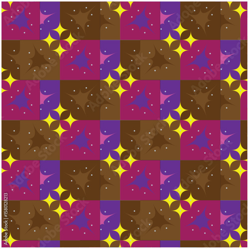 seamless pattern with colorful squares