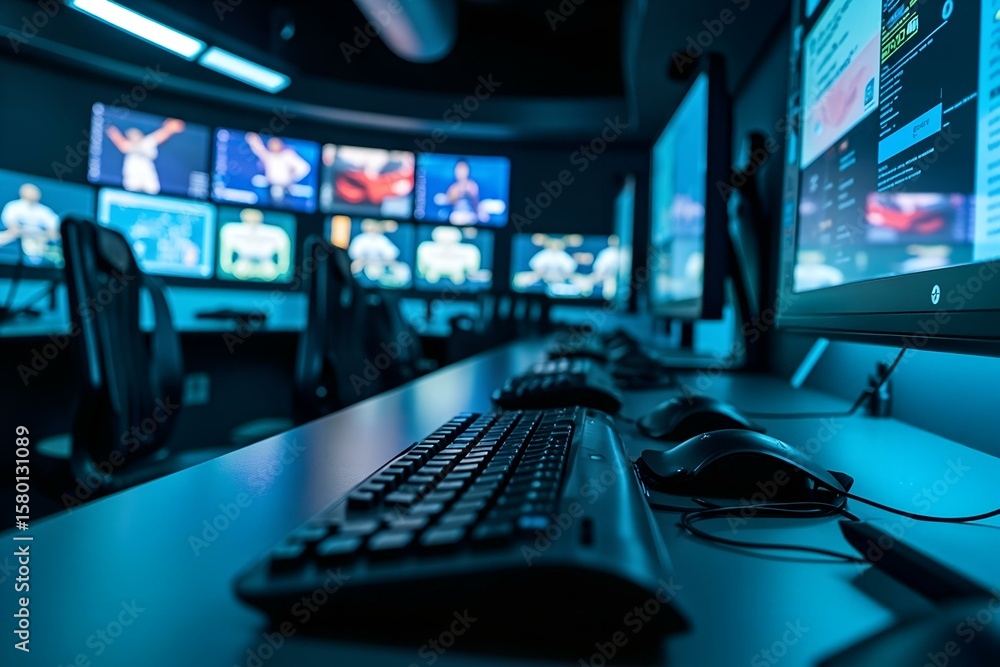 Naklejka premium Technology-Enhanced Learning Environment For Skill Development