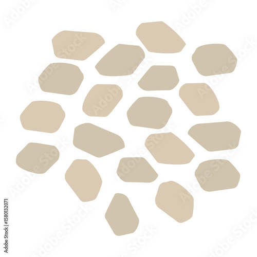 Illustration of Stepping Stones on Pathway