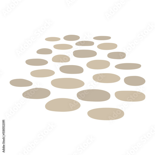 Illustration of Stepping Stones on Pathway