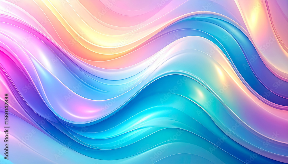 Obraz premium Abstract colorful waves background design concept