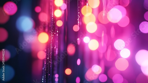 Fototapeta Naklejka Na Ścianę i Meble -  Download abstract pink bokeh background for party lights and celebration wallpaper hd free stock photos silhouette