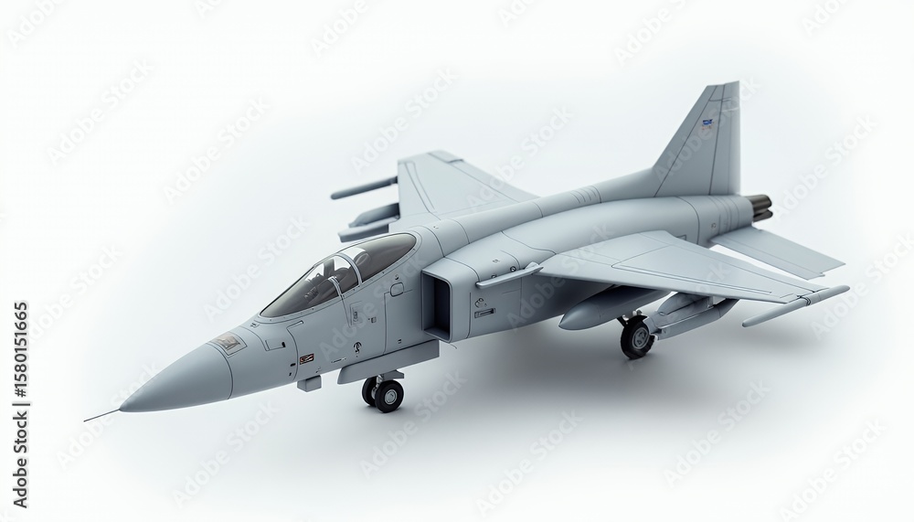 Detailed Model of a Modern Military Jet Fighter Detailed Model of a Modern Military Jet Fighter