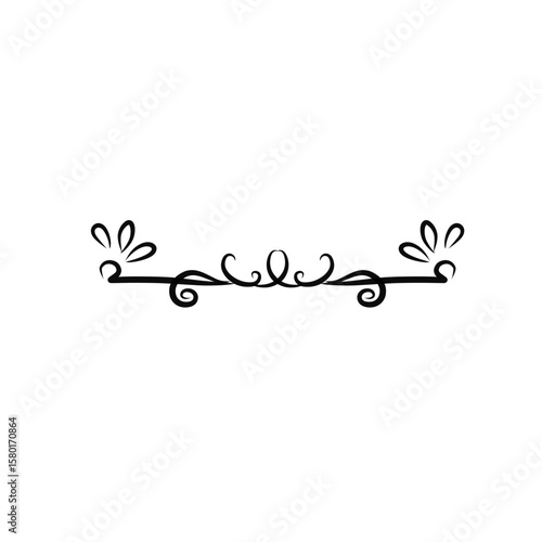 Calligraphic wedding ornament