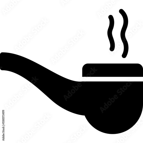 fume icon illustration design with solid