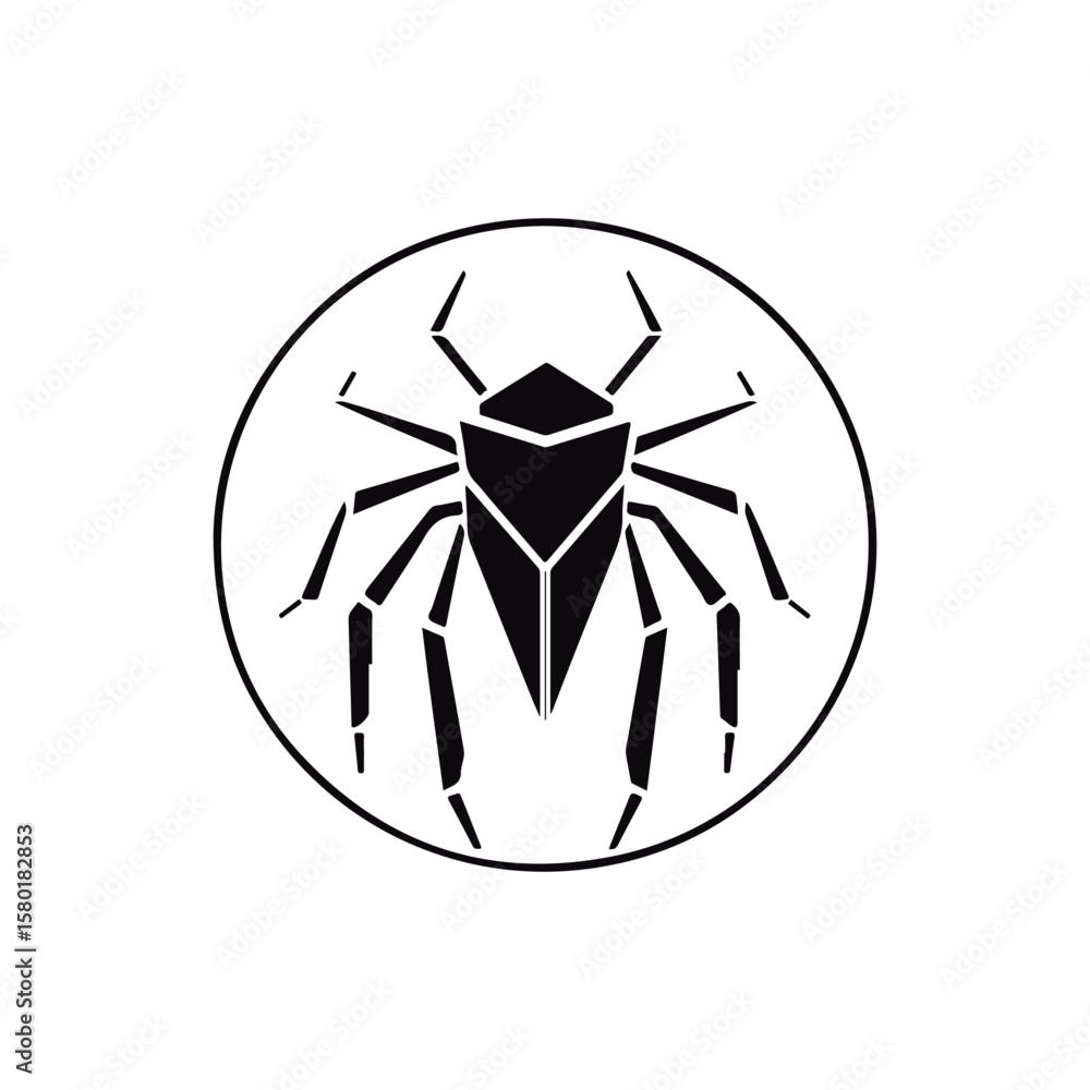 Fototapeta premium Coloring book for kids Beetle vector.
