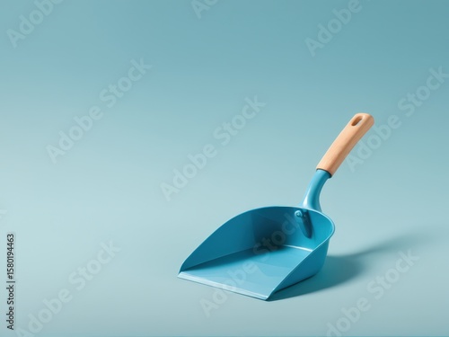 A cheerful dustpan ready to tackle household messes