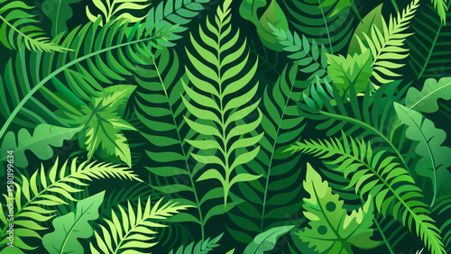 fern leaves background