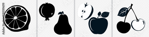 Fruit vector icon. Healthy Food Icons. Editable Stroke.